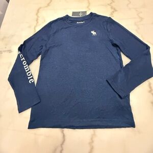 Abercrombie Kids Navy Long Sleeve Tee Size 9/10